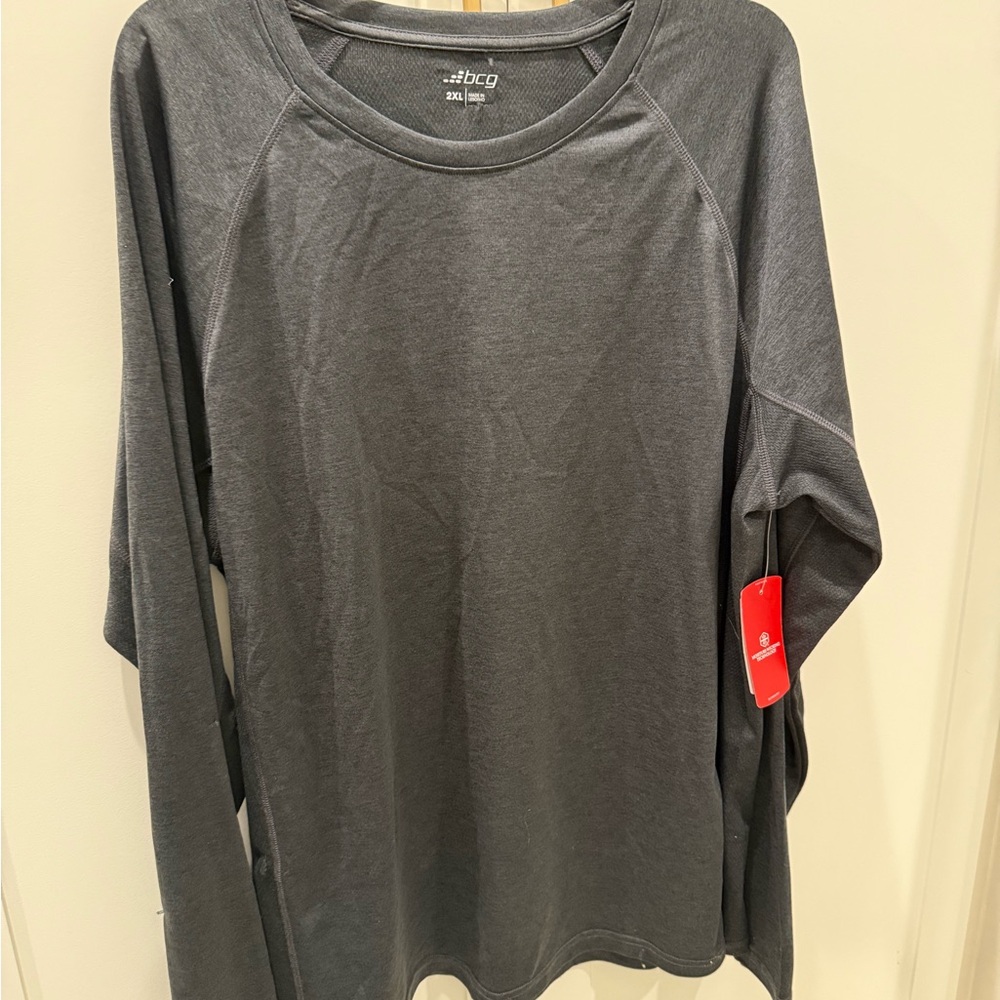 BCG Charcoal Long Sleeve Top